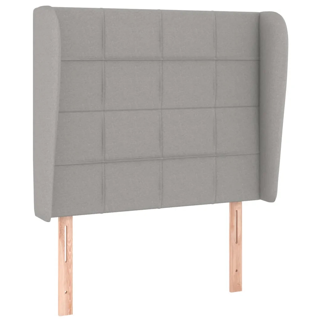 Testiera ad Orecchio Grigio Chiaro 83x23x118/128 cm in Tessuto 3117930