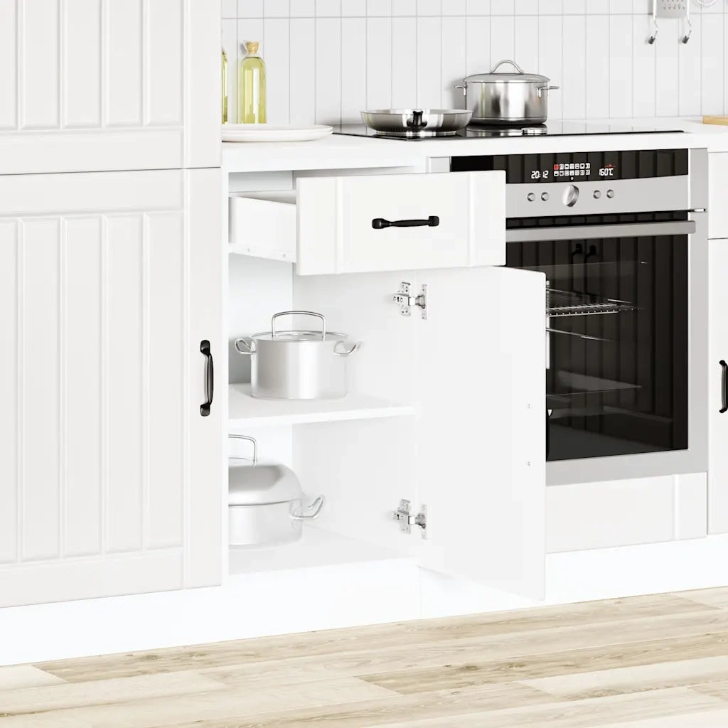vidaXL Base da Cucina Lucca Bianco in Legno Multistrato