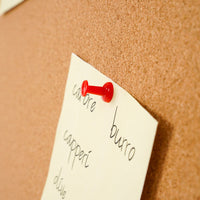 Lavagna con Fondo in Sughero 120x90 cm in Alluminio Silver