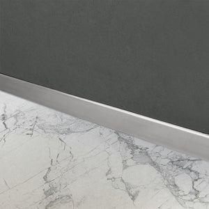 Pannello Frontale Per Piatto Doccia 130cm Brush Nickel