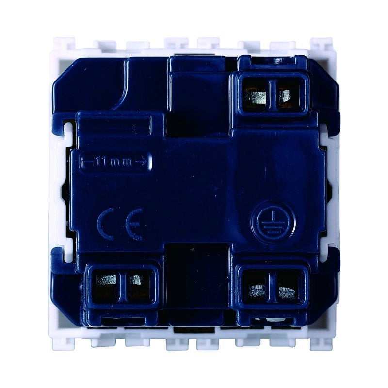 Presa Schuko 2P+T 16A Colore Bianco Compatibile Con Vimar Arke