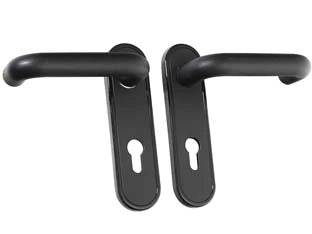 COPPIA MANIGLIE CON FORO CILINDRO PER MANIGLIONI ANTIPANICO 07070260- -  (07070260) - 1 pezzi CISA