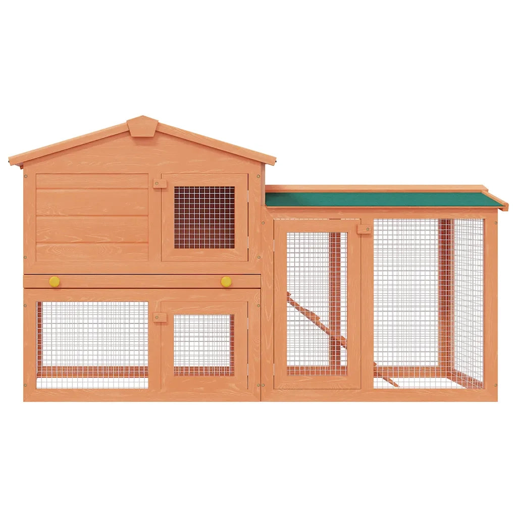 Conigliera all'Aperto Gabbia Animali Piccoli Casetta in Legno   cod mxl 44920