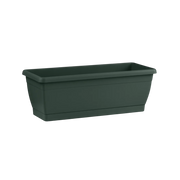VASO fioriera CASSETTA da BALCONE Roxanne con sottovaso 40cm Veca VARI COLORI Color: VERDE FOREST