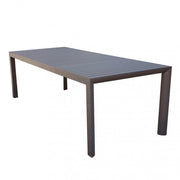 Tavolo Allungabile Houston 225/300x100x75 h cm in Alluminio Taupe