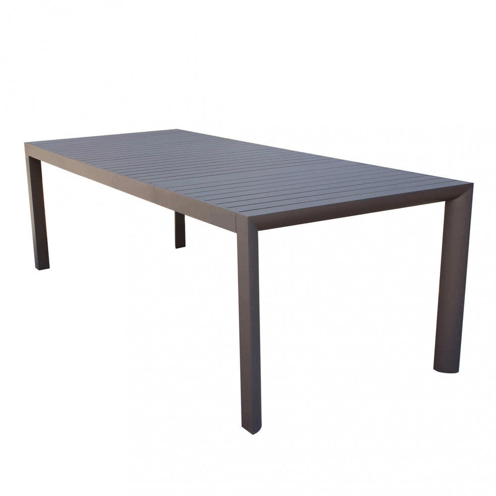 Tavolo Allungabile Houston 225/300x100x75 h cm in Alluminio Taupe