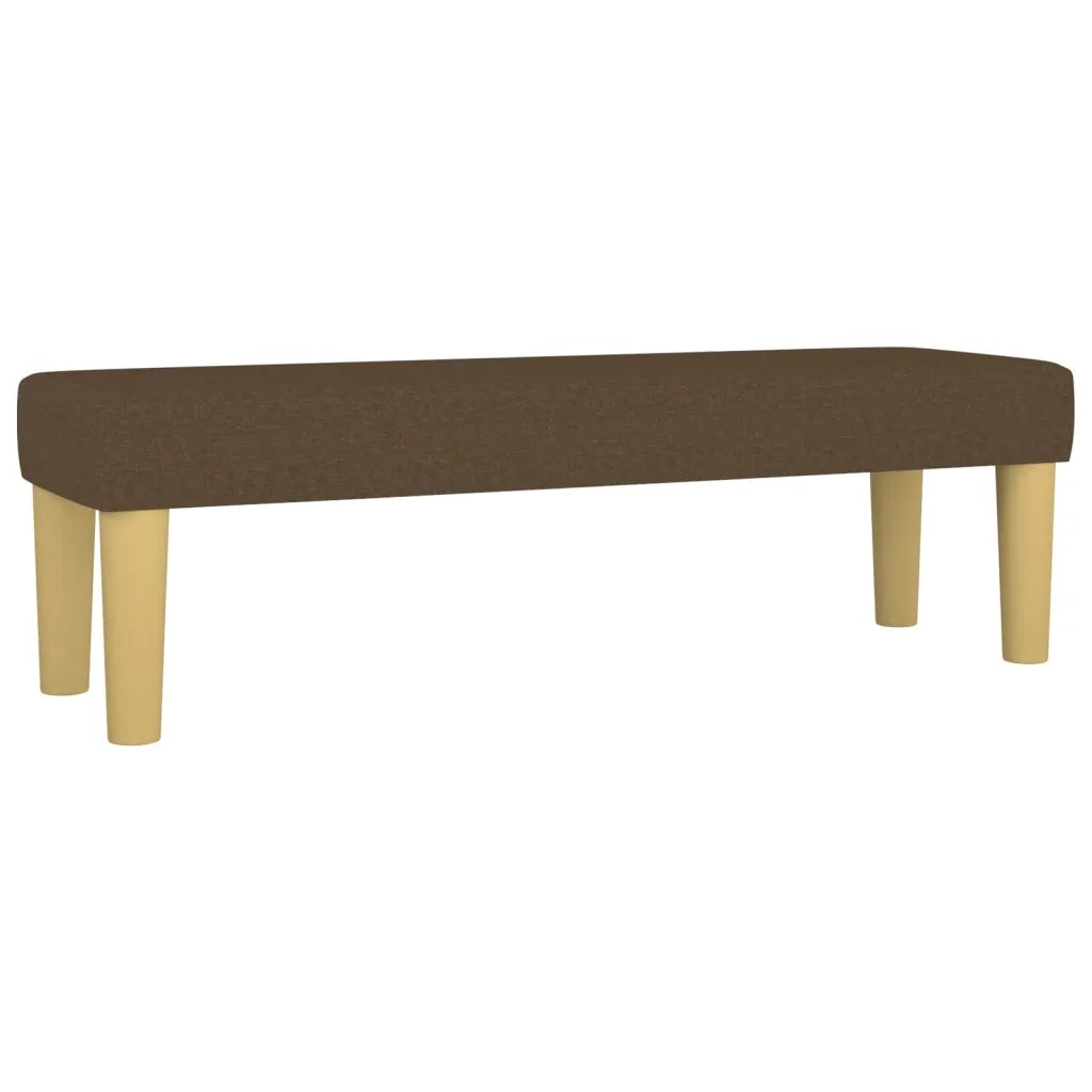Giroletto a Molle con Materasso Marrone Scuro 160x200cm Tessuto