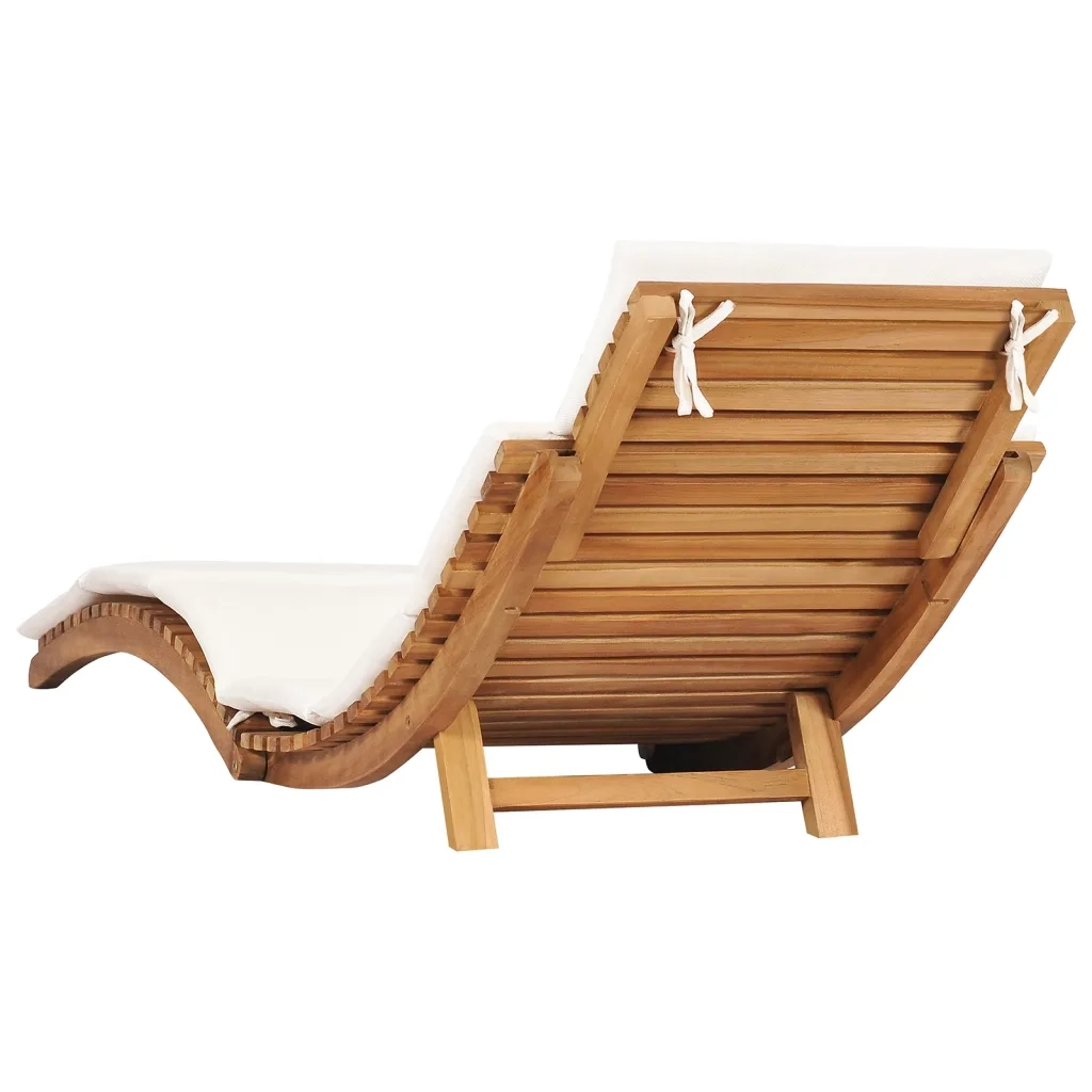 Lettini Prendisole 2 pz con Cuscini in Legno Massello di Teak 3143633