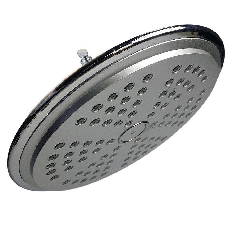 Trade Shop - Soffione Doccia Rotondo 20x20 Cm Per Bagno Effetto Pioggia Sottile Cromato 93008 -