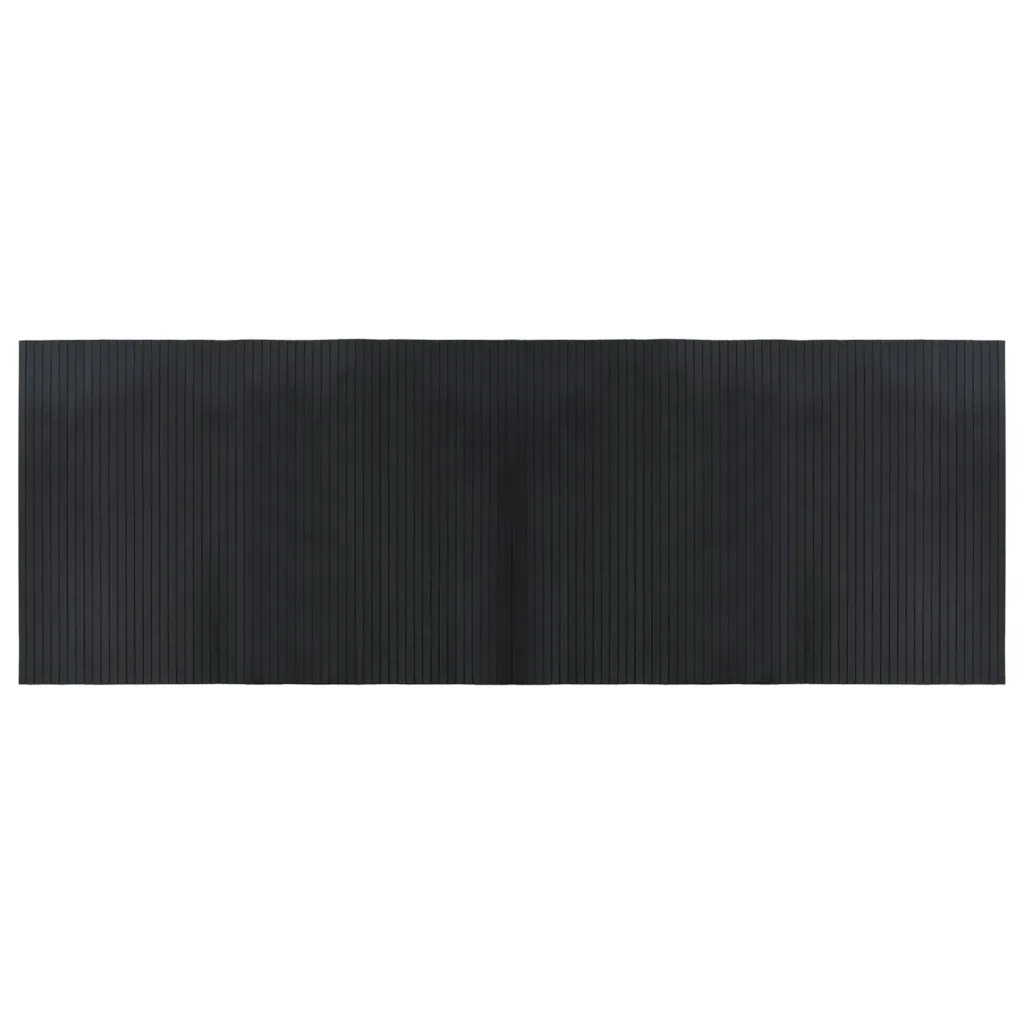 vidaXL Tappeto Rettangolare Nero 70x200 cm in Bambù