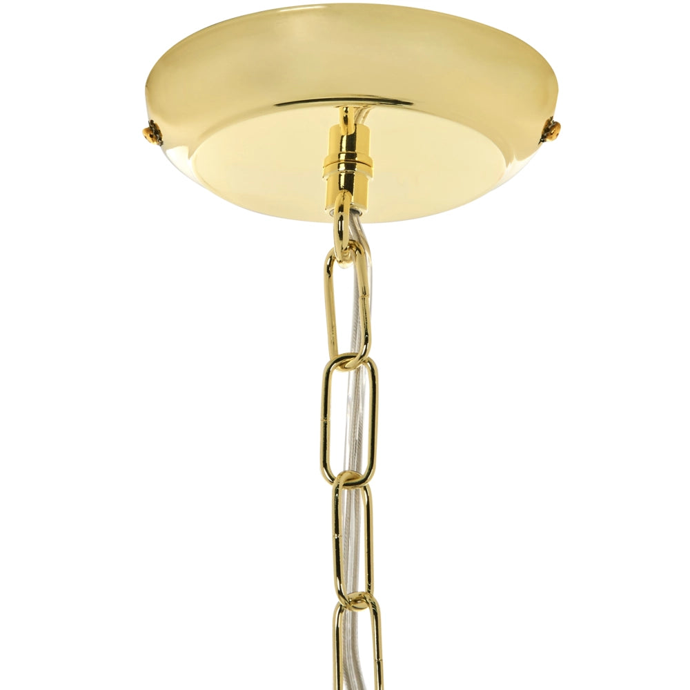 Lampadario in ferro con cristalli acrilici in stile glam Oro stile glamour