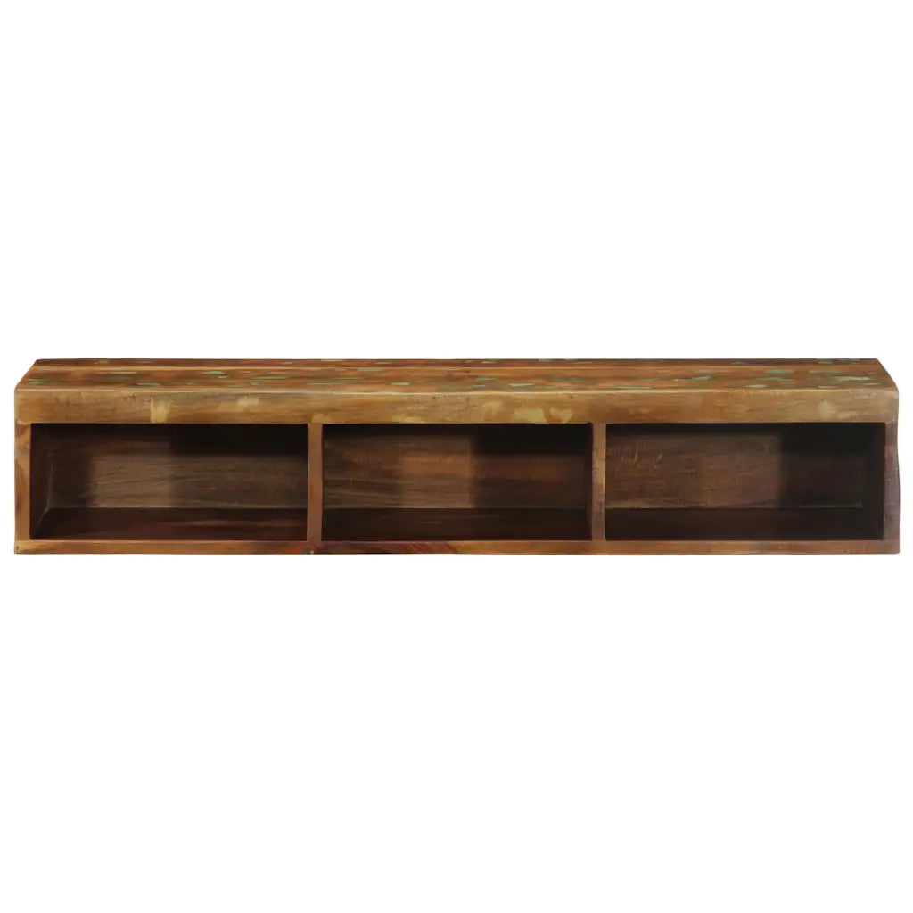 Mobile TV a Parete 100x30x19 cm in Legno Massello di Recupero 4017480