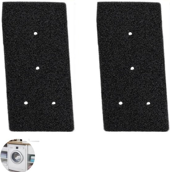 2 x Asciugacapelli a filtro - asciugacapelli - Adatto per Filters Bauknecht Privileg Whirlpool HX 481010716911 HMMR10440 - filtro a spugna - Riciclabile（21,8x10,9x1,27CM）