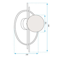 Lampada Da Parete App1436-w Gold