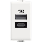 Caricatore USB con una porta tipo A e una tipo C - 15W MATIX AM4191AC
