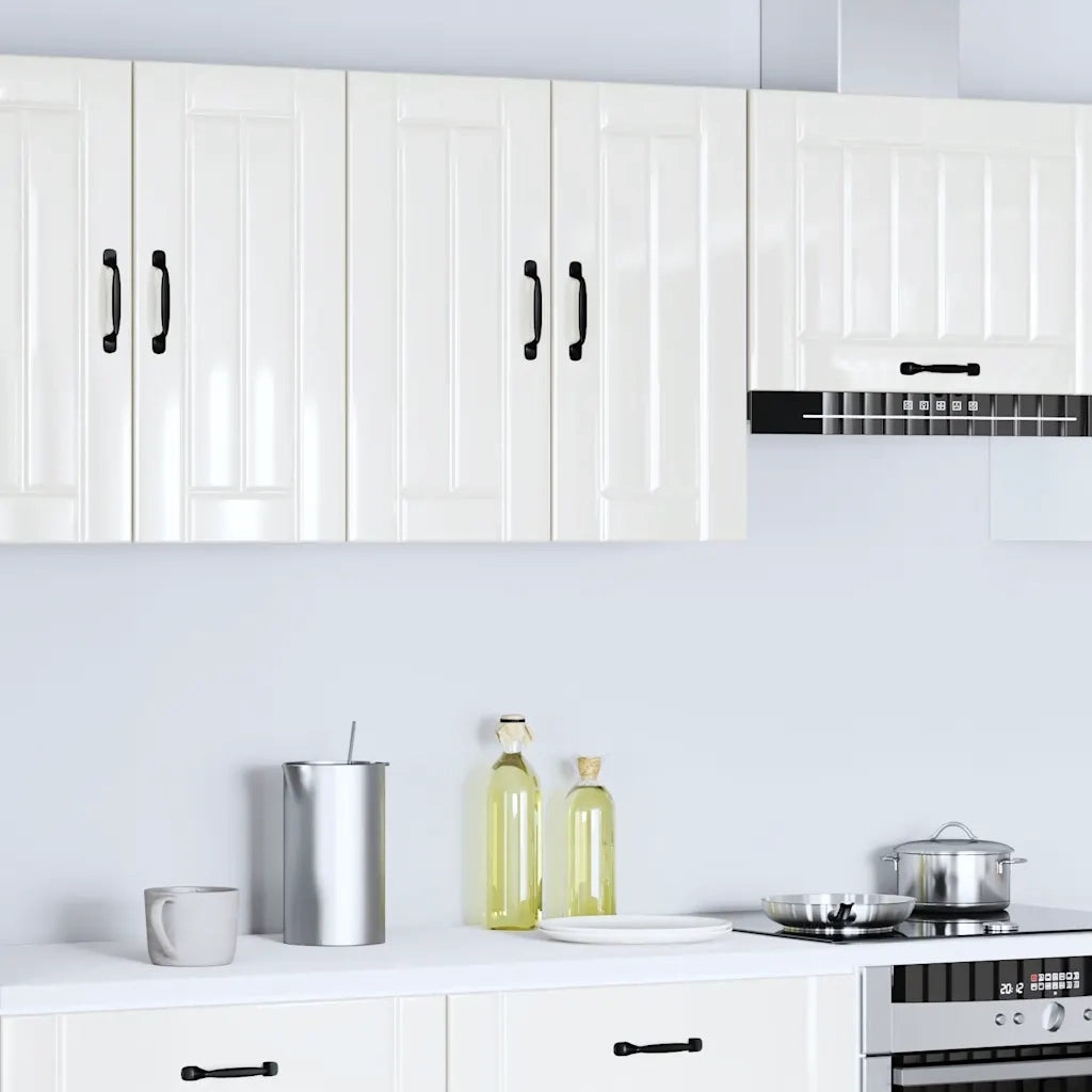 Pensile da Cucina Lucca Bianco Lucido in Legno Multistrato