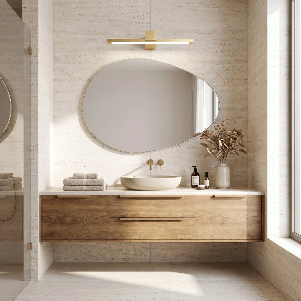 Applique Da Bagno Led Swe047-1w 60cm Gold Brush