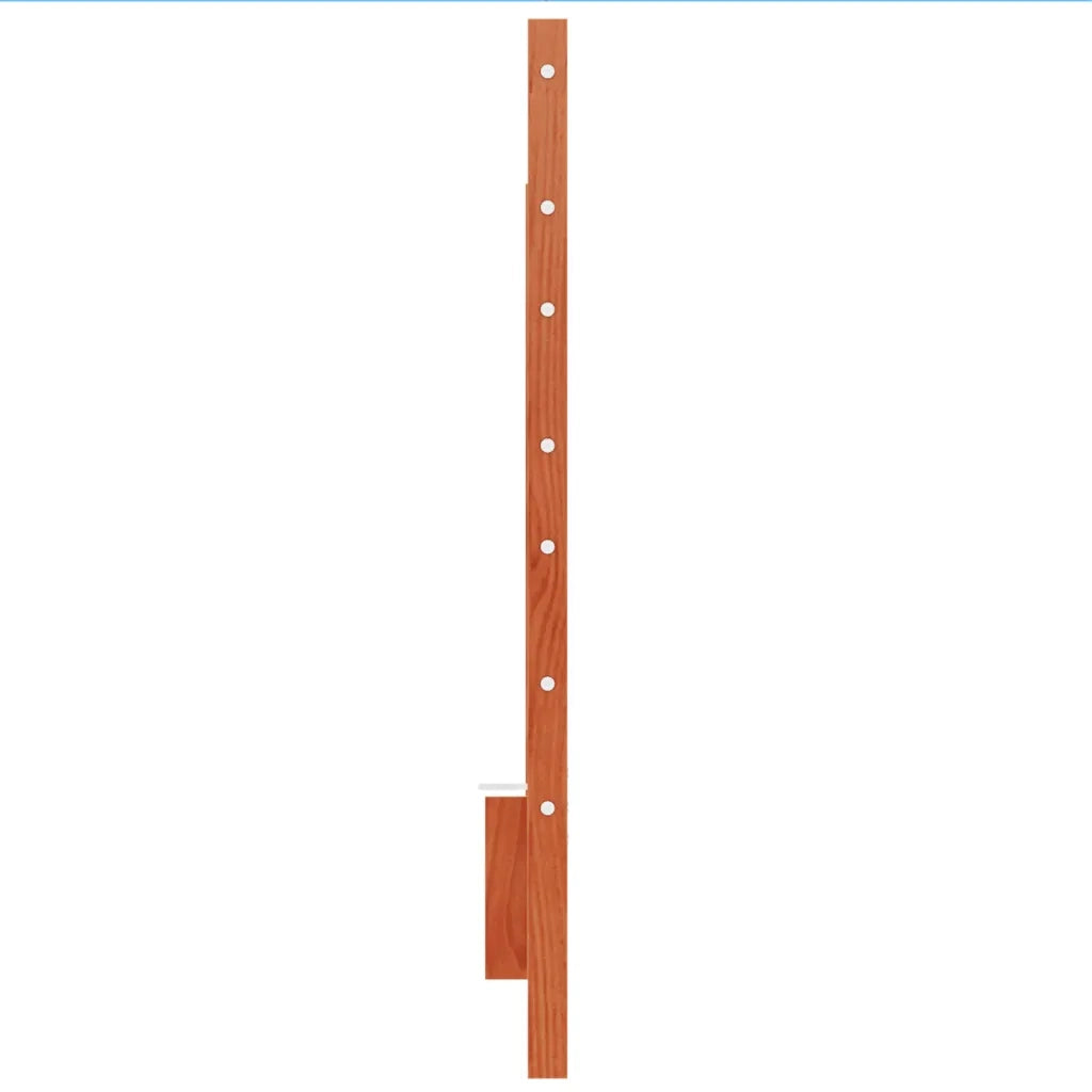 Testiera Marrone Cera 150 cm in Legno Massello di Pino 844325