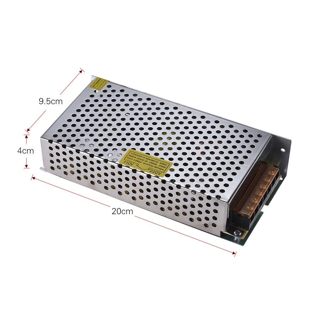 Trade Shop - Alimentatore 15a 12v Striscia Led Trasformatore 15 Ampere Stabilizzato 220v 180w -