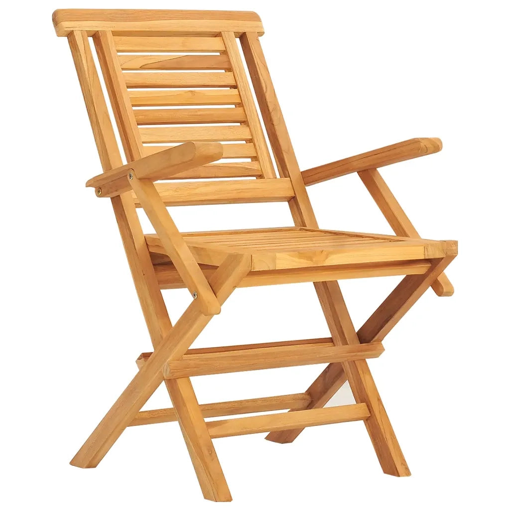 Set da Pranzo da Giardino 7 pz in Legno Massello di Teak