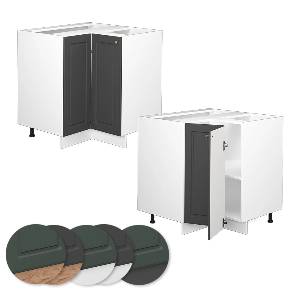 Vicco Mobile ad angolo cucina Antracite-oro 80.5 cm senza piano di lavoro