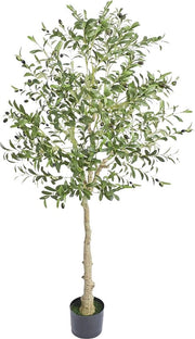 Pianta d'arte - Albero d'arte - Albero di olivo - Pianta d'arte per interni - Pianta d'arte per esterni - Verde - 179cm