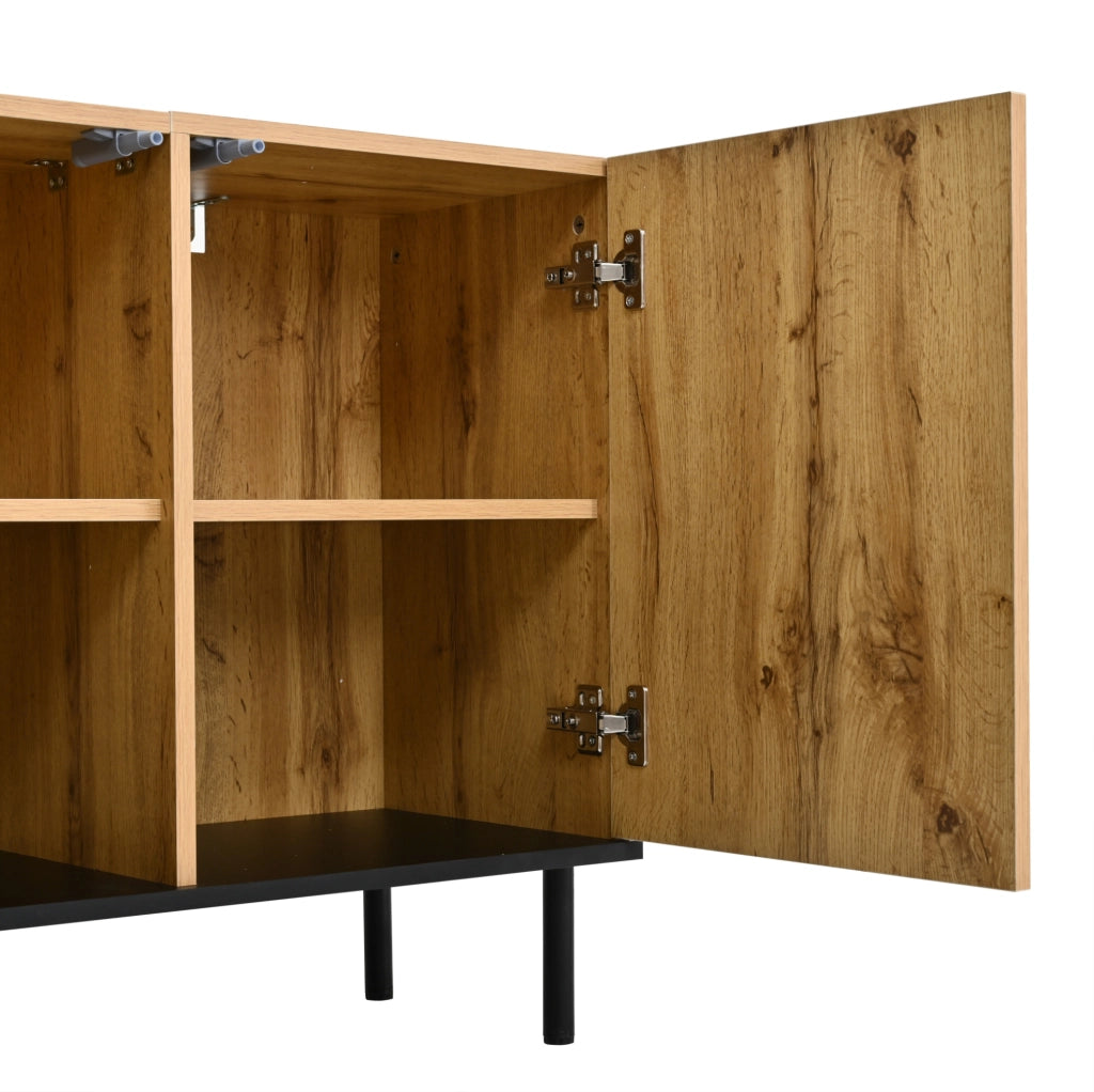 Sideboard moderno con 3 ante e motivo ondulato