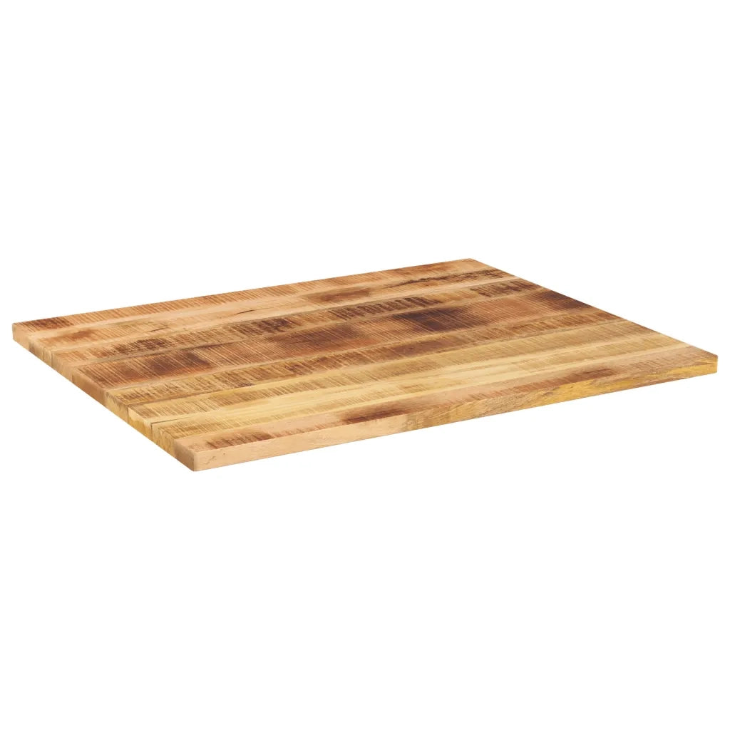 vidaXL Piano per Tavolo 100x80x2,5 cm Rettangolare Legno Mango Grezzo