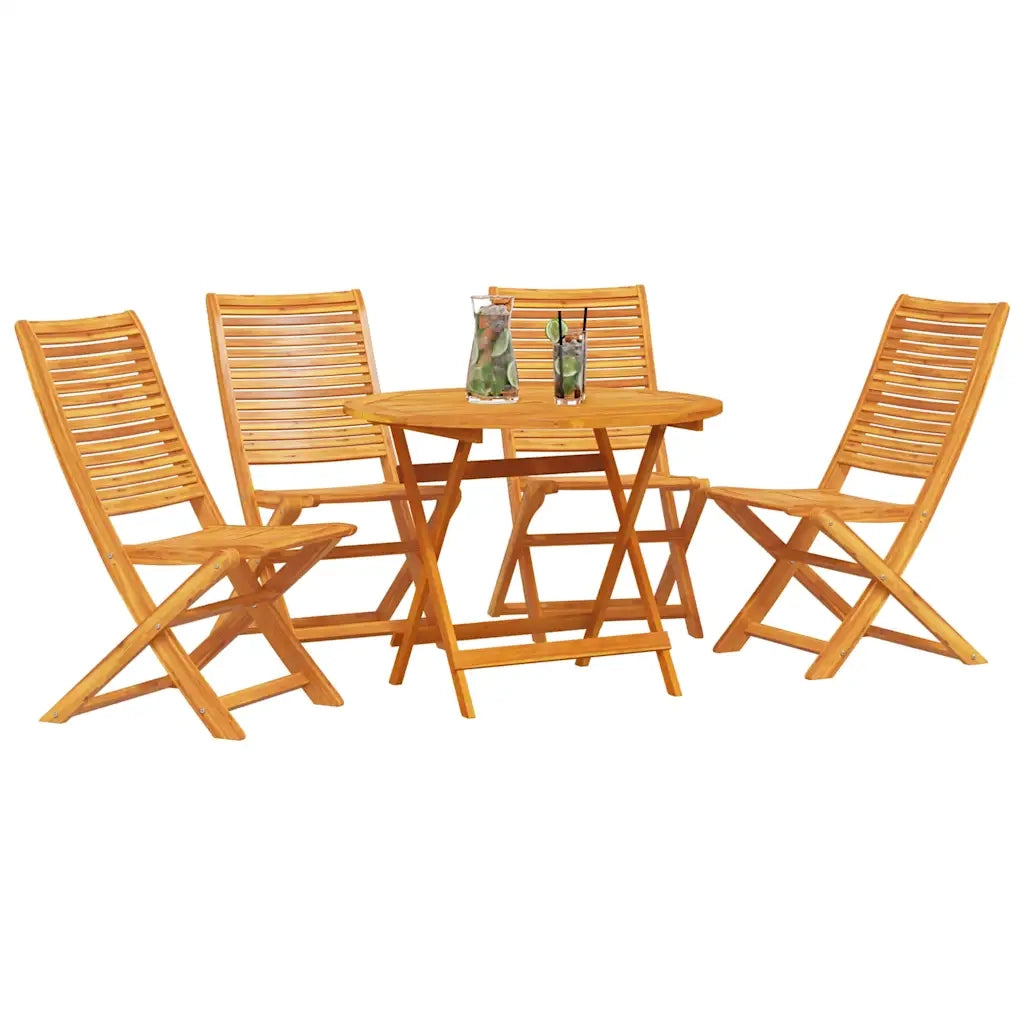 Set da Pranzo per Giardino 5 pcs Marrone 3375700