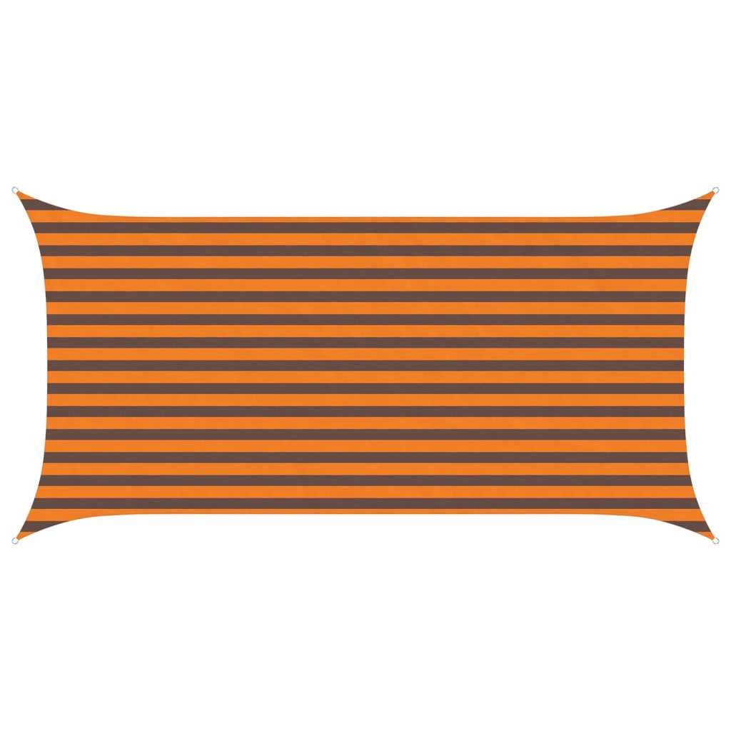 Vela Parasole | Telo Ombra | Vela da ombra solare Arancione e Marrone 4 x 2 m