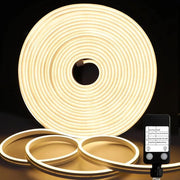 Striscia LED a led a bassa tensione - 10 m, IP65 Impermeabile, Luce Neon per Esterno e Interno - Flessibile in Silicone, 2700K Bianco Caldo per Decorazione di Casa