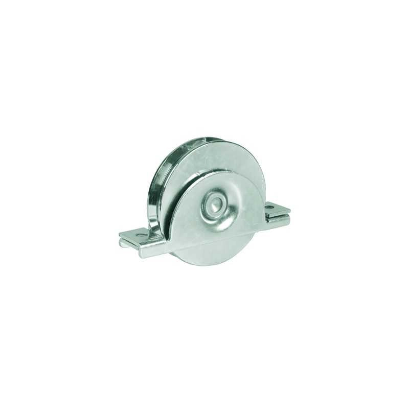 Ruote per Cancelli Gola V art. 393 con Supporto dia.Mm.100