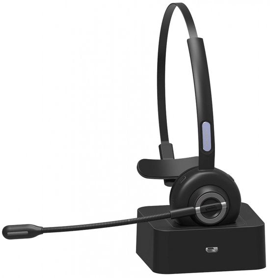 Headset con Microfono Senza Fili - Headset Senza Fili Professionale - Per Computer PC - Laptop - Cuffie Ufficio - Cuffie Bluetooth