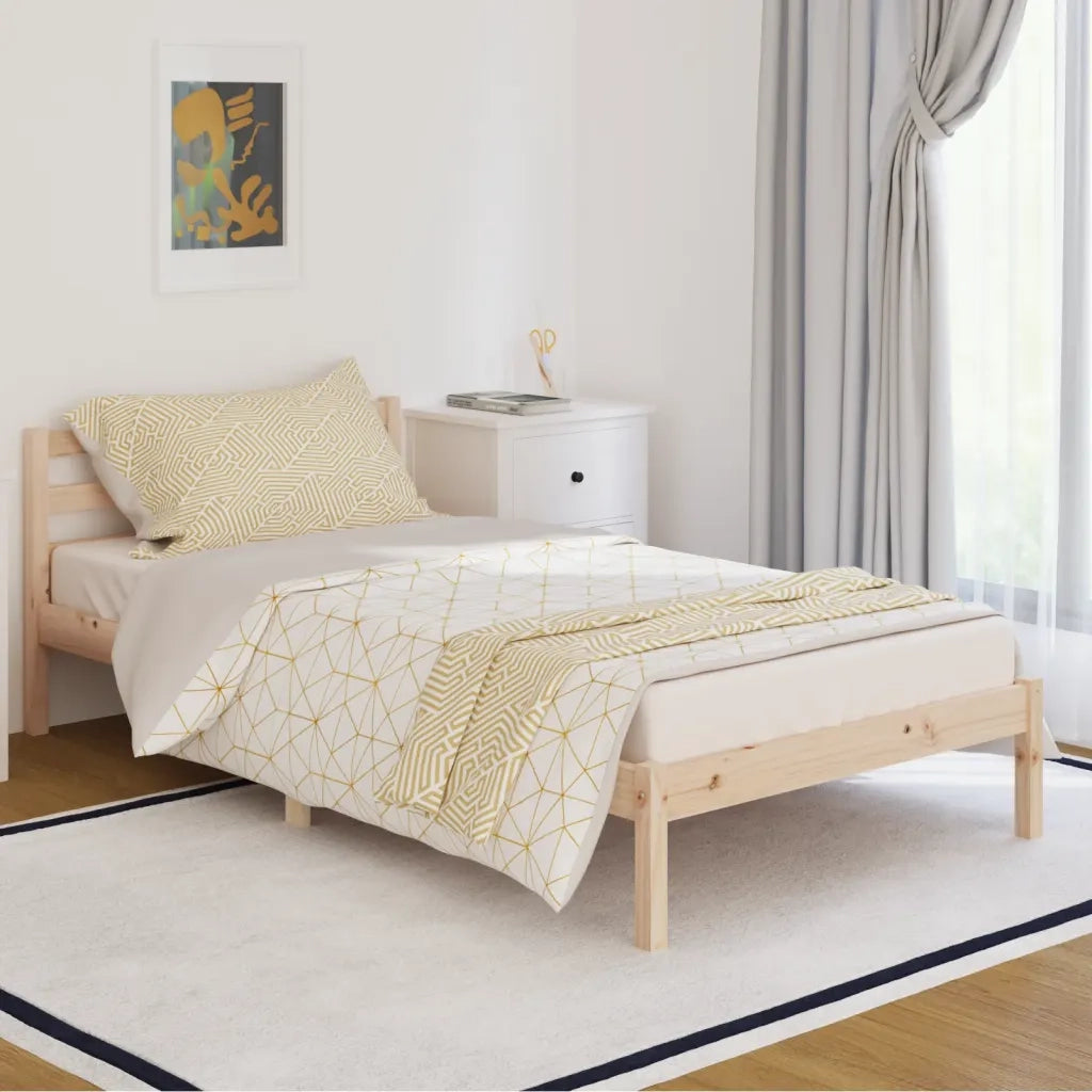 Giroletto-Struttura Letto in Legno Massello di Pino 100x200 cm 150527
