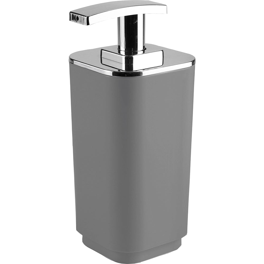 Set portaspazzolini, dosasapone e portasapone d' appoggio Gedy linea Seventy grigio