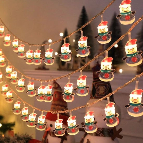 Decorazione di Natale a LED in forma di neve con connessione USB (10 metri, 80 led) - Illuminazione creativa per l'albero di Natale (bianco caldo)