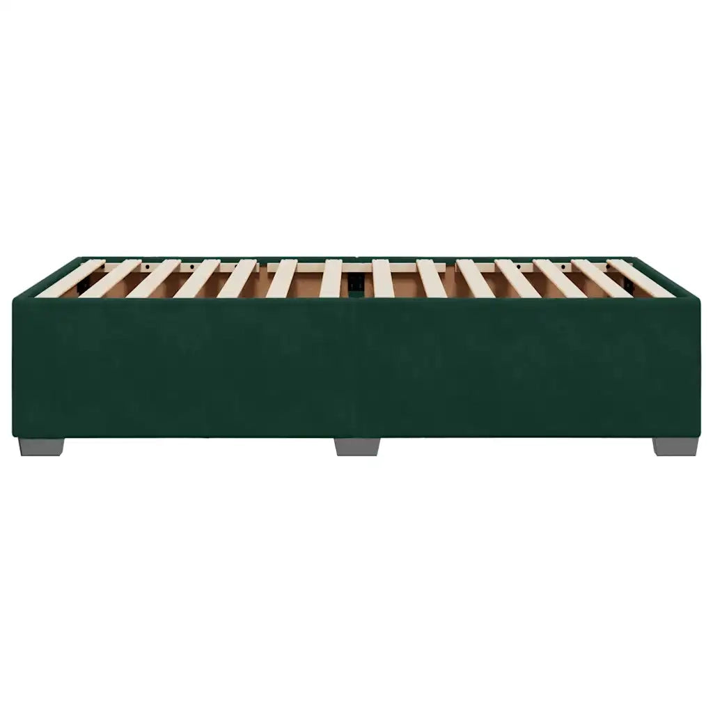 Giroletto senza Materasso-Struttura Letto Verde Scuro 80x200 cm in Velluto 794946