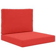 Cuscino per divano da esterno 2 pz | Cuscini per sedie Rosso Poliestere