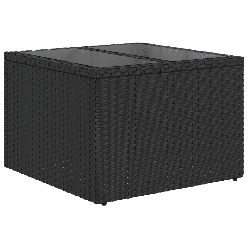 Set Divani da Giardino con Cuscini 8 pz Nero in Polyrattan 3249814