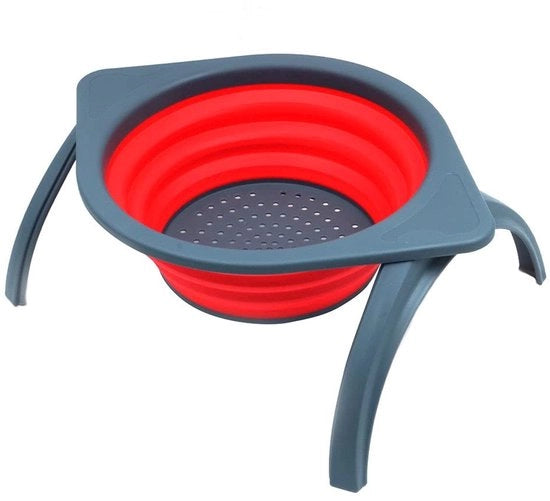 Produttore di silicone per cucina, pieghevole e riutilizzabile, per la raccolta di verdure e frutta, con funzione di drenaggio.