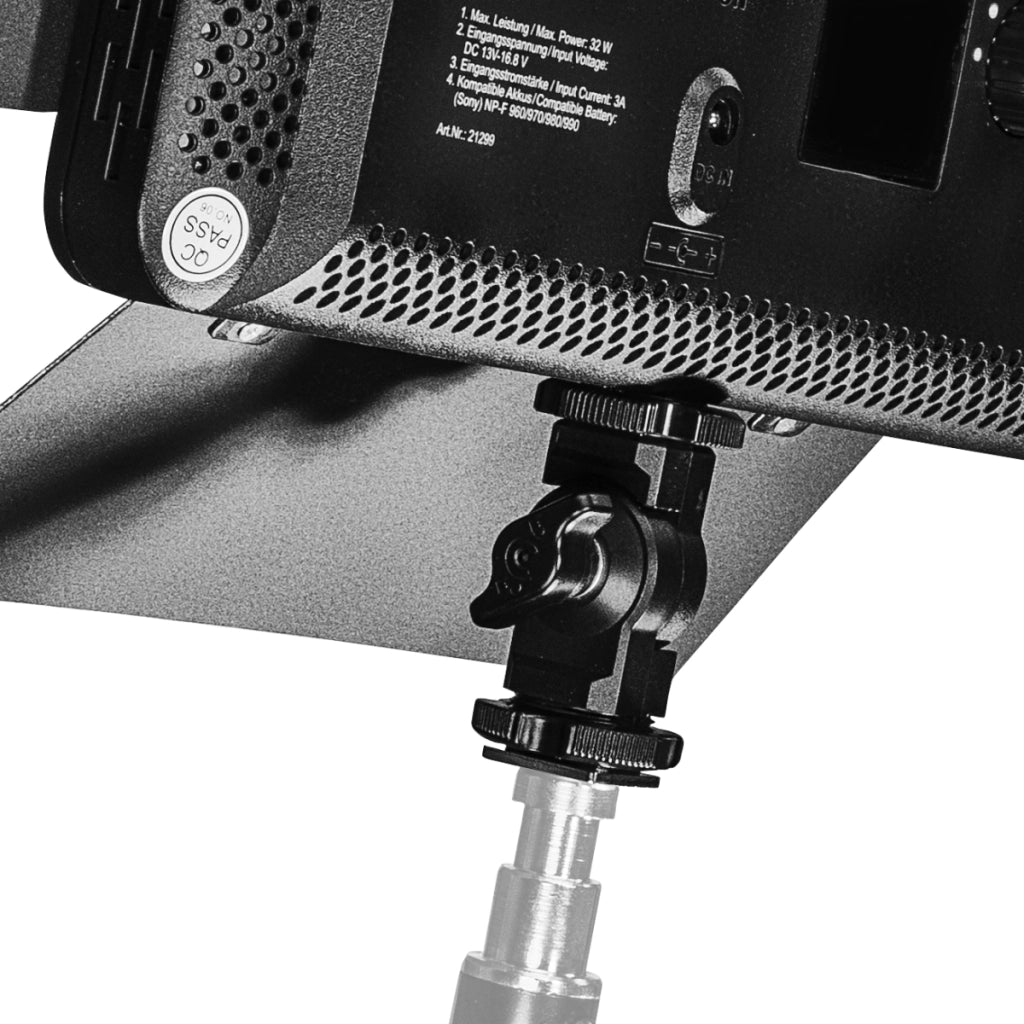 walimex pro LED Versalight 500 Daylight Set - composto da lampada a pannello, treppiede per lampada fino a 260 cm e 2 batterie ricaricabili