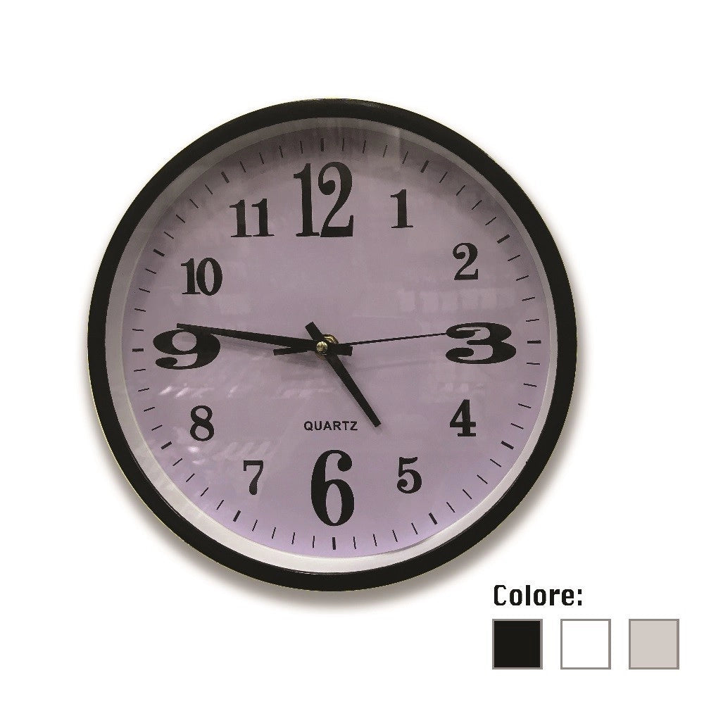 Trade Shop - Orologio Da Parete Rotondo Movimento Al Quarzo Complemento Decorazione Arredo Casa -