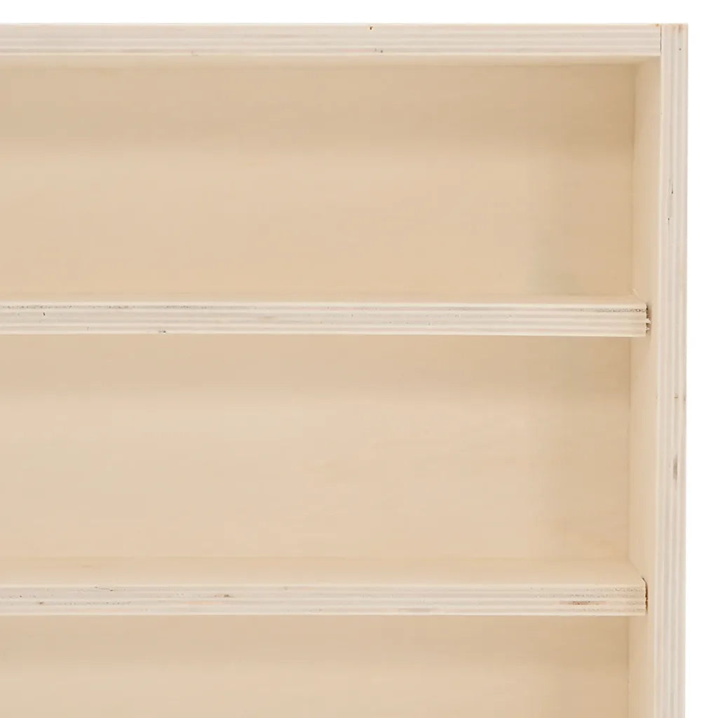 Teca da Collezione in Legno con Porte 100x8,5x37 cm