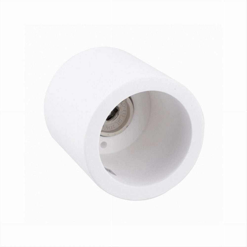 Trade Shop - Porta Faretto Applique Da Soffitto In Gesso Verniciabile Cilindro Gu10 Gs-c140-t -