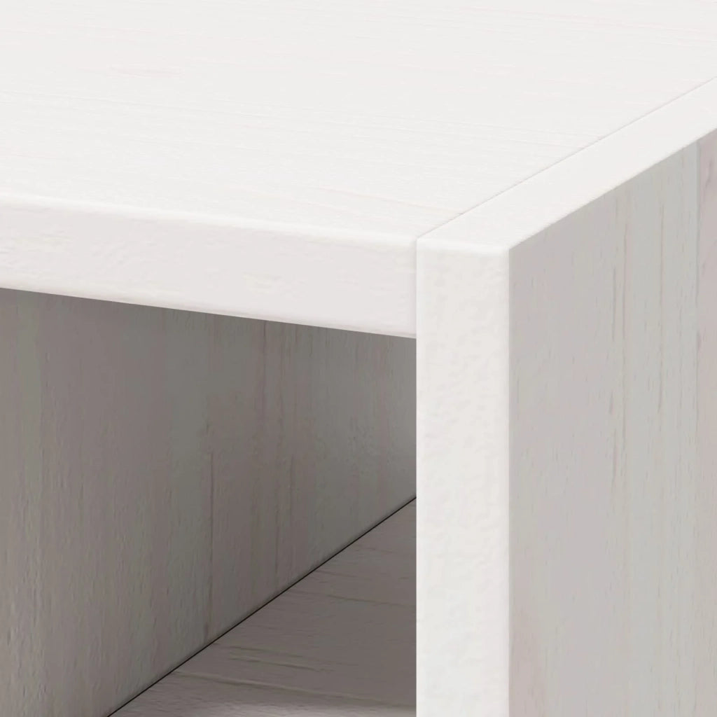 Portabottiglie 2 pcs Bianco 56 x 25 x 56 cm Pino massello 893313