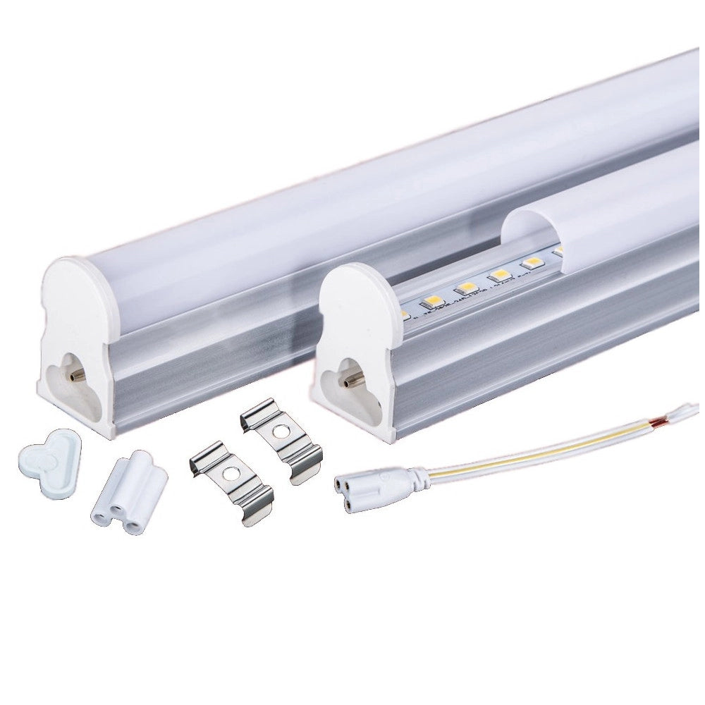 Trade Shop - Tubo T5 Neon Led 6 10 15 18 W Watt 30 60 90 120 Cm Luce Fredda Naturale Calda - -bianco Naturale  Copertura Opaca 120 Cm   -