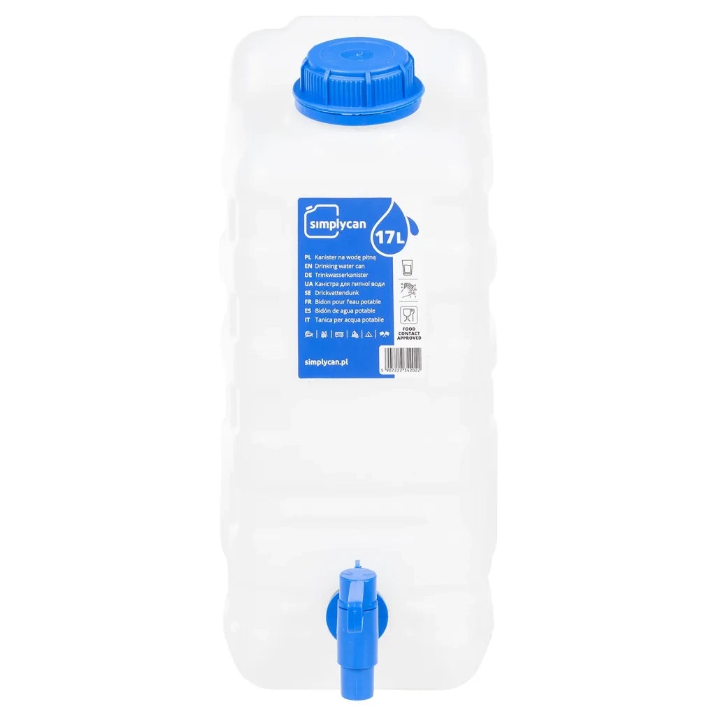 Contenitore Acqua con Rubinetto Trasparente 15 L in Plastica 155041