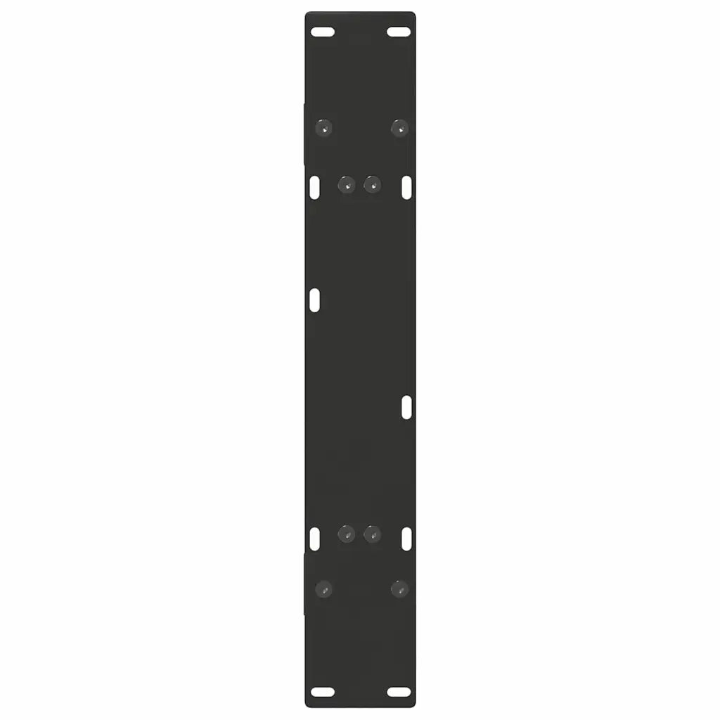 Gambe per tavolo da pranzo a forma di A 2 pz nere 80x(72-73) cm in acciaio 4012856