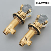 ADRIAN | Rubinetto da bagno a 3 fori grande cigno oro |per vasca dal design lussuoso per catering alberghiero miscelatore per lavabo a 2 maniglie