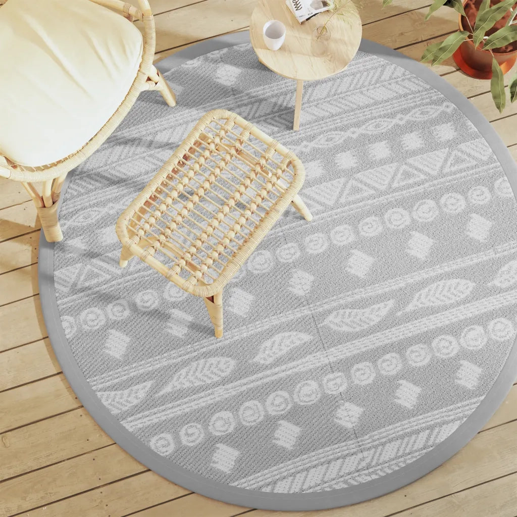 Tappeto da Esterno ARAKIL Grigio ?160 cm in PP CFW6560329